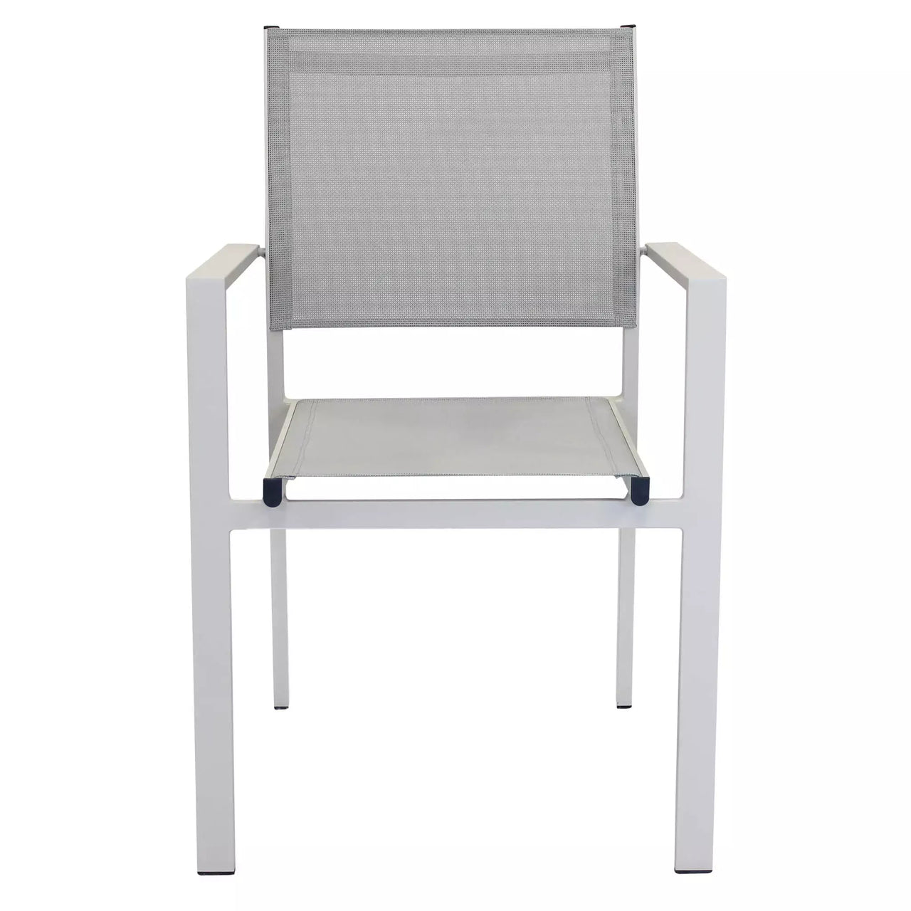 Poltrona Sedia da Giardino Impilabile in Alluminio e Textilene cm.55x58x85h in 4 Colori