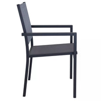 Poltrona Sedia da Giardino Impilabile in Alluminio e Textilene cm.55x58x85h in 4 Colori