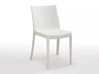 Sedia da Esterno in Polipropilene Impilabile per Giardino Bar Ristorante in 3 Colori cm.47x55x82