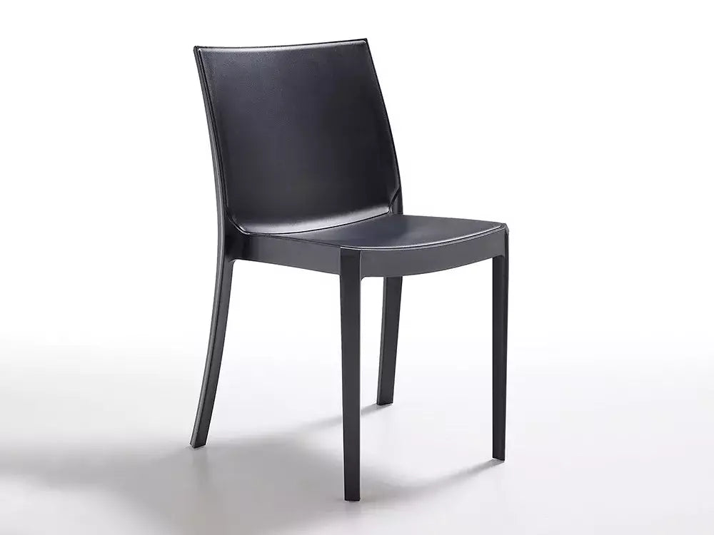 Sedia da Esterno in Polipropilene Impilabile per Giardino Bar Ristorante in 3 Colori cm.47x55x82