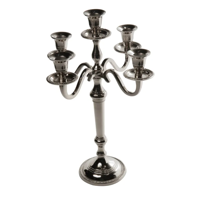 Candelabro in Metallo per 5 candele