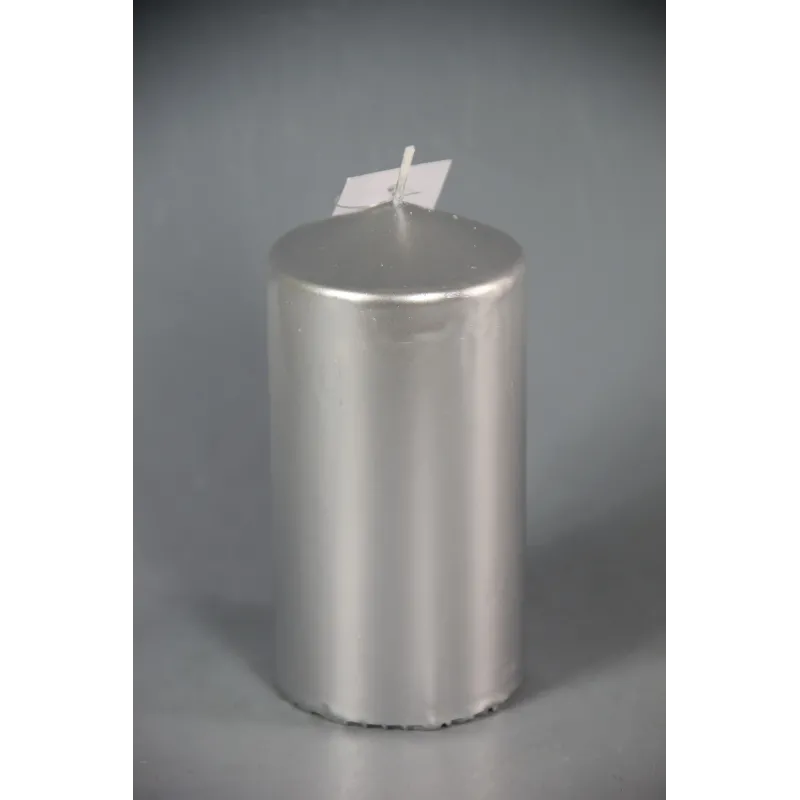 4 Moccoli Metallici h 200 mm x dm 75 mm