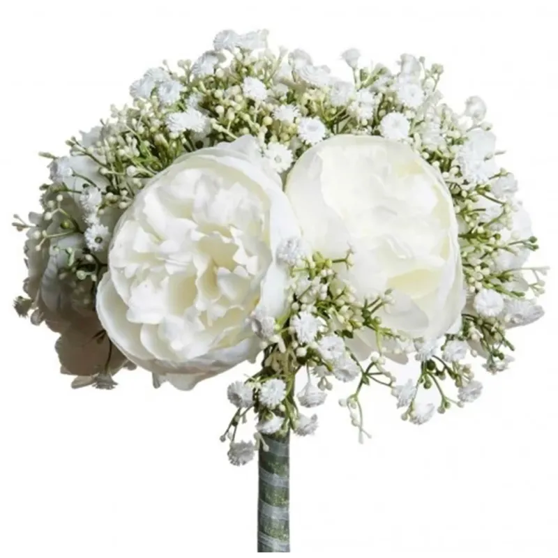 Bouquet Peonie e Gypsophila