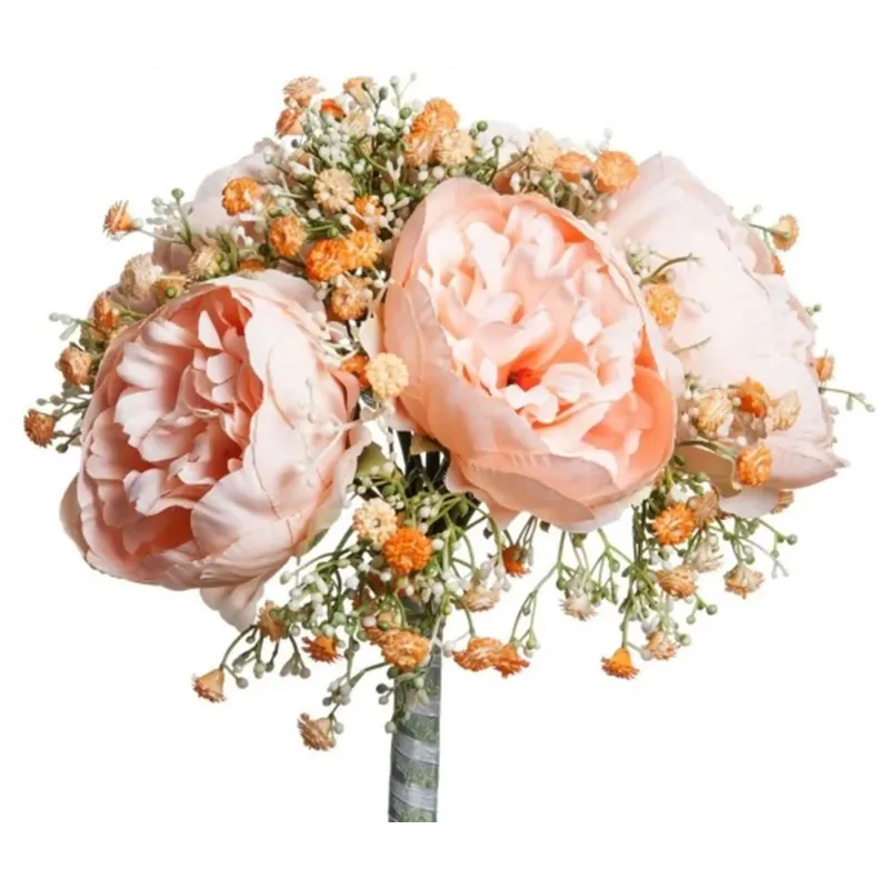 Bouquet Peonie e Gypsophila