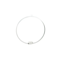 Candelabro a cerchio in metallo