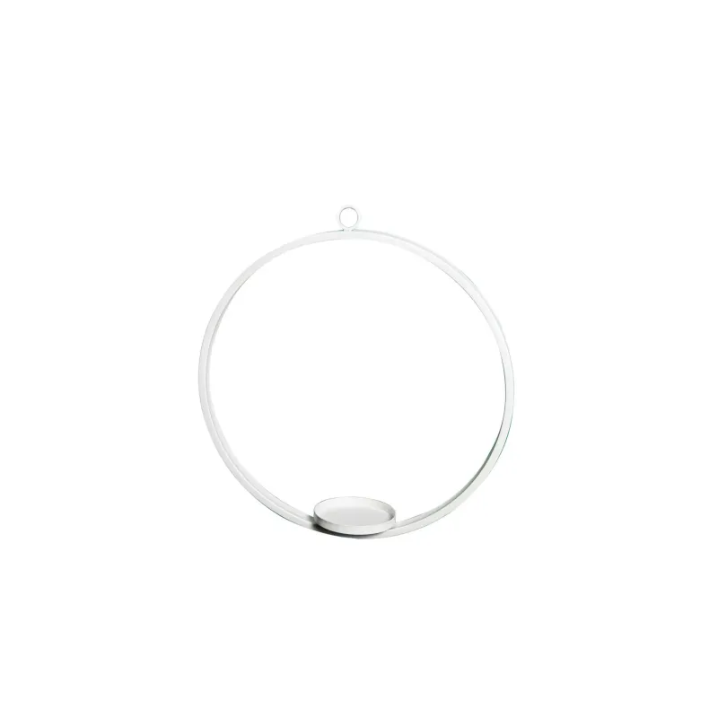 Candelabro a cerchio in metallo