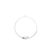 Candelabro a cerchio in metallo