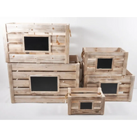 Cassetta in Legno naturale con Lavagna