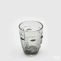 6 Bicchieri Faccia in Vetro EDG Due Misure e Colori