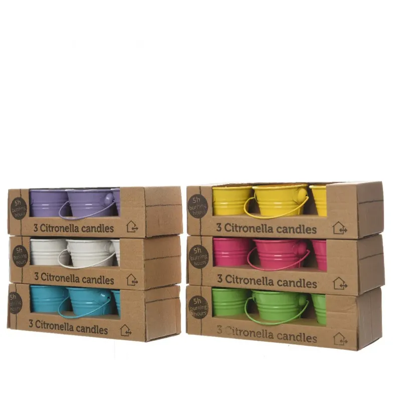 Citronella in Vasi Latta colorati pz.3