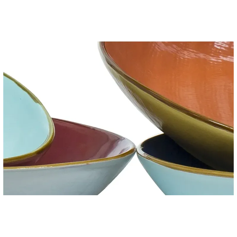 Vassoio Ovale Bordo Alto col.assortiti cm 30x23