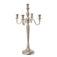 Candelabro a 4 Bracci colore Argento