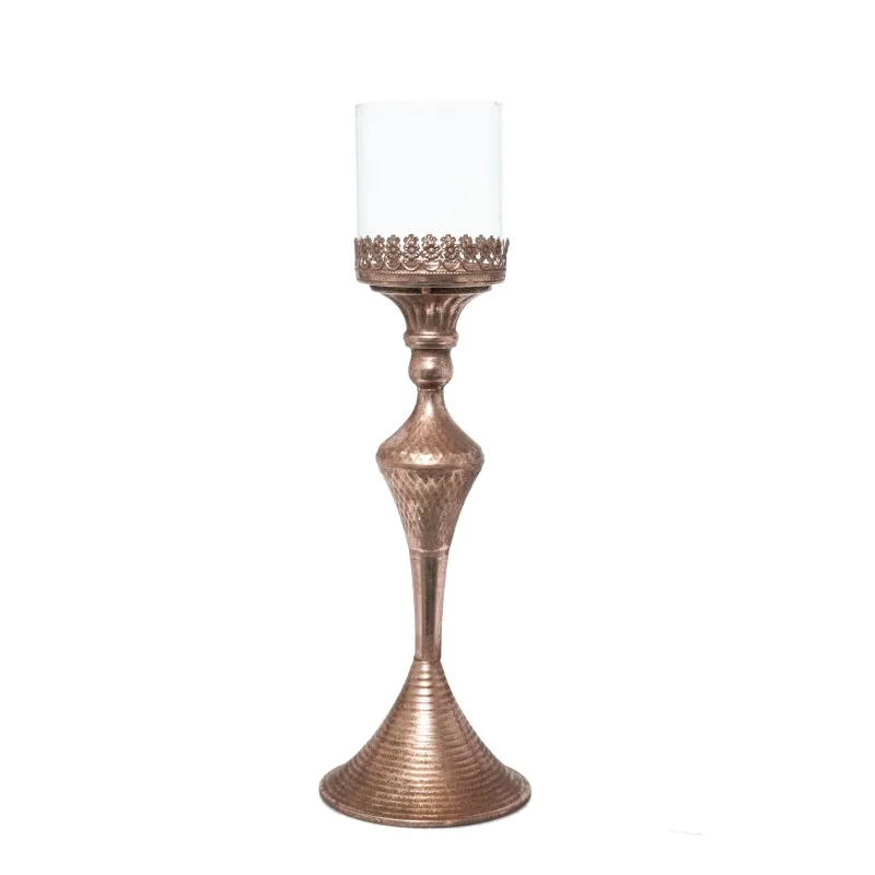 Candelabro in Metallo e Vetro