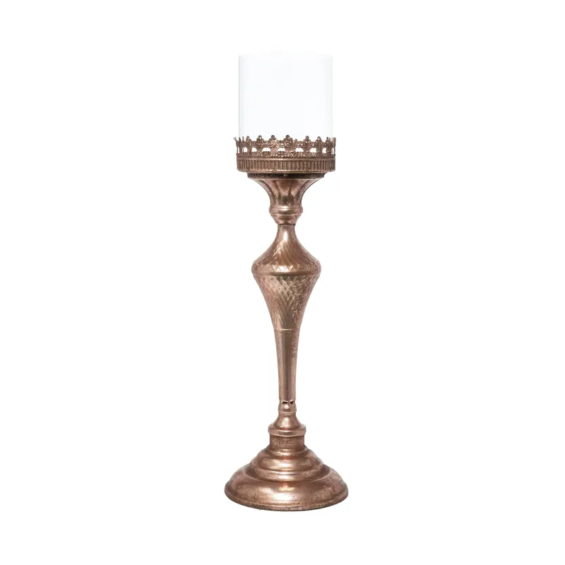 Candelabro in Metallo e Vetro