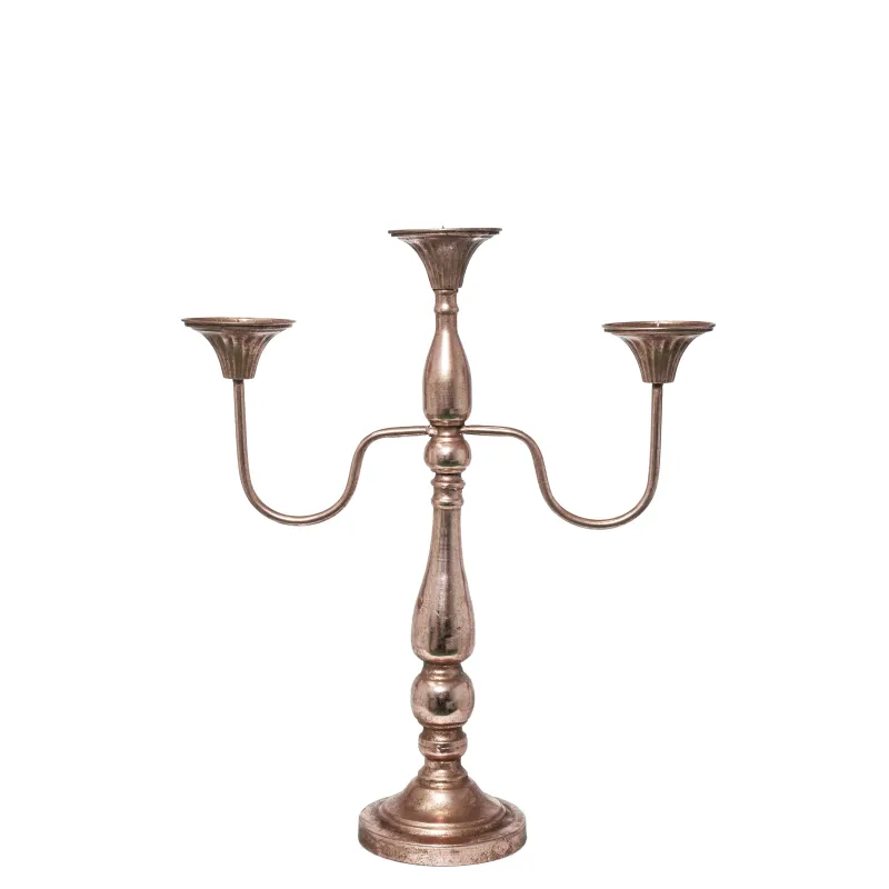 Candelabro Metallo 3 Fiamme
