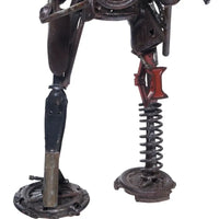 Scultura Robot Operaio in Metallo