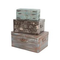 Valigia metallo invecchiato Varie misure