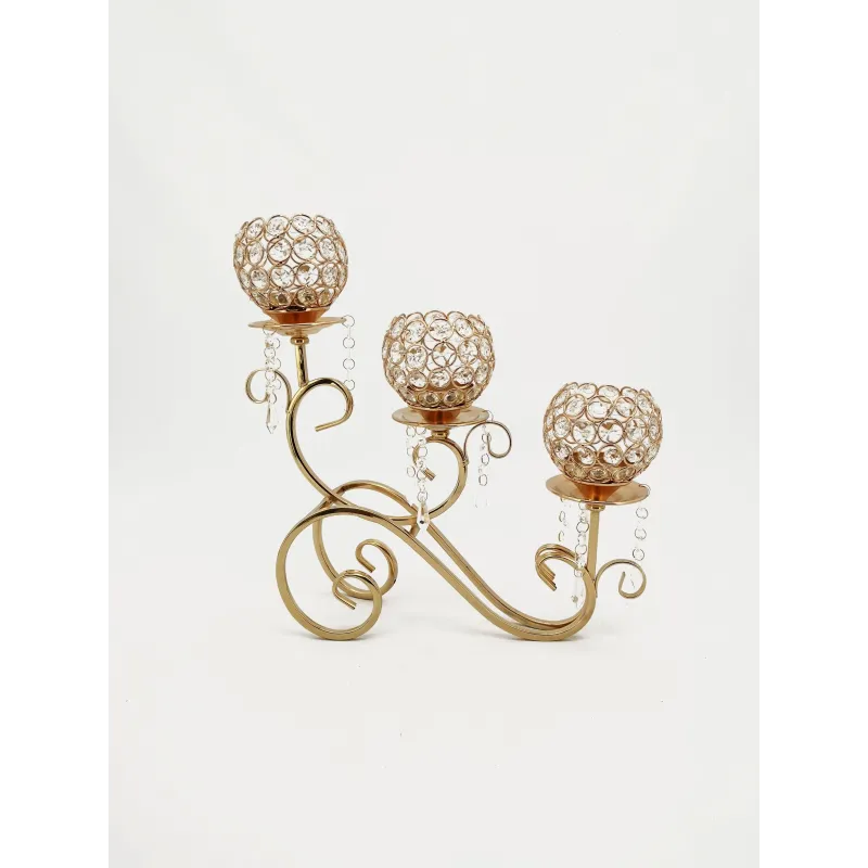 Candelabro con Cristalli pendenti