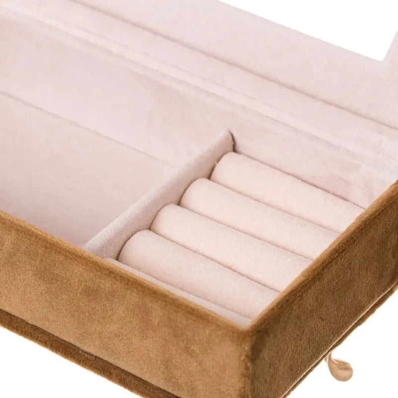 Poltrona Portagioielli in Velluto con Specchio