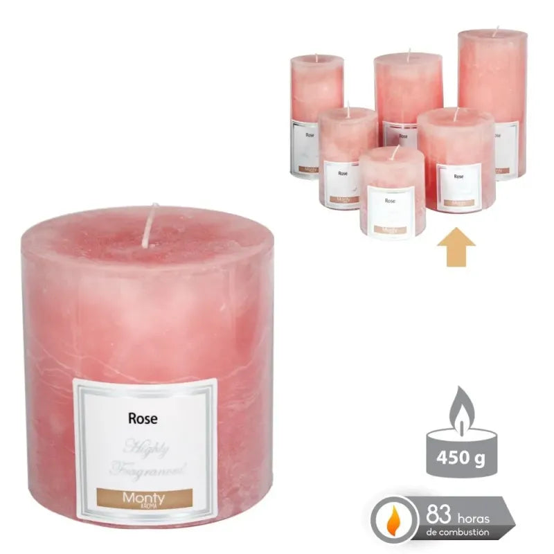 Candela con 8 Profumazioni 9x9 Cm 450 gr
