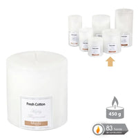 Candela con 8 Profumazioni 9x9 Cm 450 gr