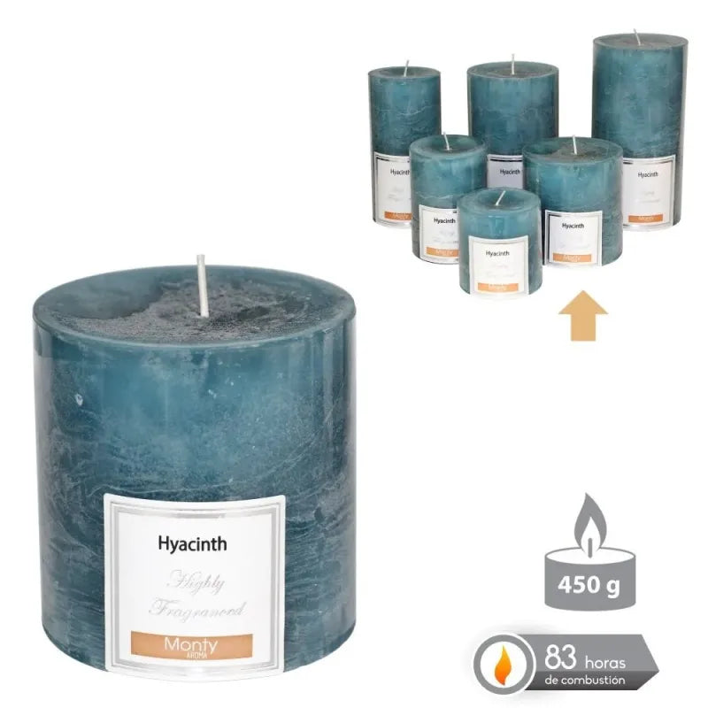 Candela con 8 Profumazioni 9x9 Cm 450 gr