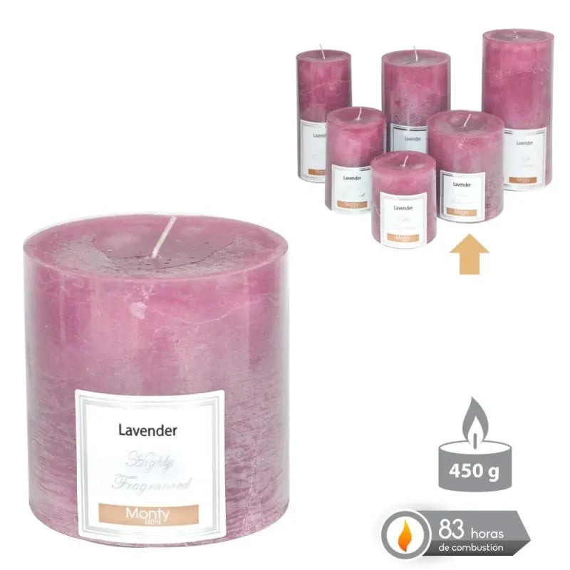 Candela con 8 Profumazioni 9x9 Cm 450 gr