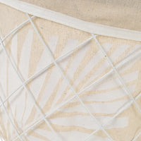 Cesto Bianco in Metallo e Tela 3 Dimensioni