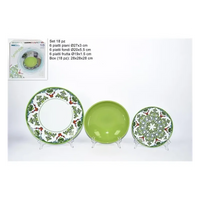 Servizio di Piatti 18 pezzi colore Verde