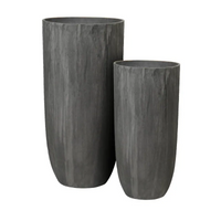 Portavasi Nero Carbone Varie Altezze