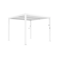 Pergola Bioclimatica Gazebo da Giardino in Alluminio Grigio Scuro Mt. 3x3 e 3x4