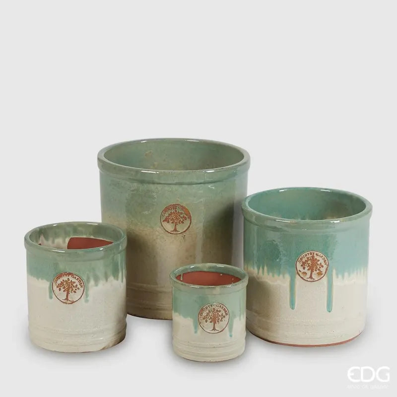 Vaso in Ceramica Azzurro Varie Dimensioni
