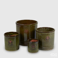 Vaso in Ceramica Verde Varie Dimensioni