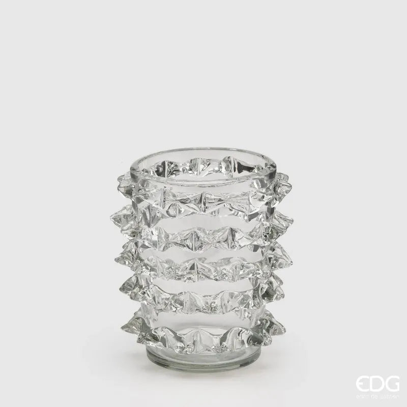Vaso in Vetro con Punte h.23 EDG Vari Colori