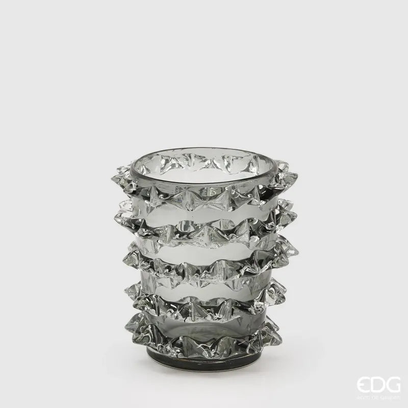 Vaso in Vetro con Punte h.23 EDG Vari Colori