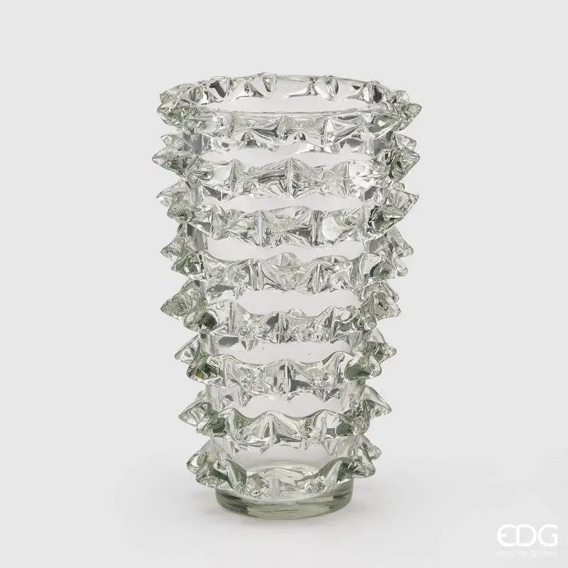 Vaso in Vetro con Punte h.35 EDG Vari Colori
