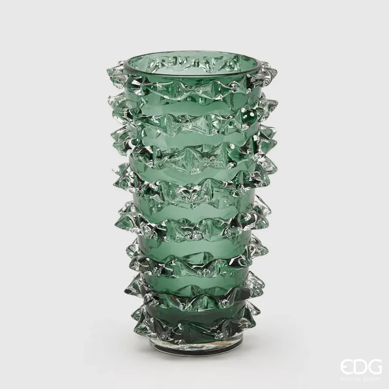 Vaso in Vetro con Punte h.35 EDG Vari Colori
