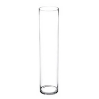 Vaso a Cilindro in Vetro Varie Altezze