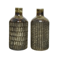 Vaso Marrone Decorato