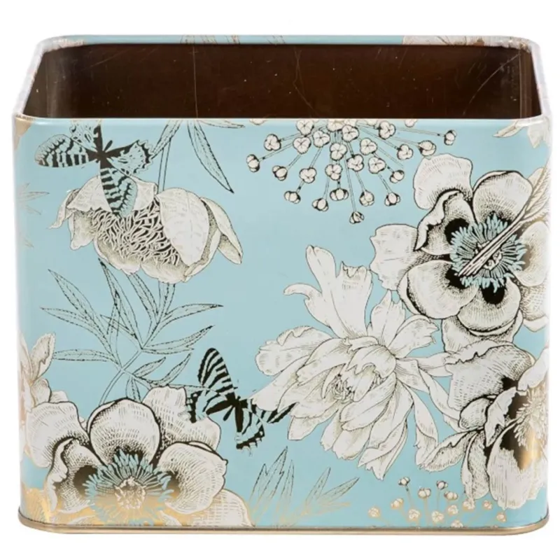 Vasetto Rettangolare in Latta