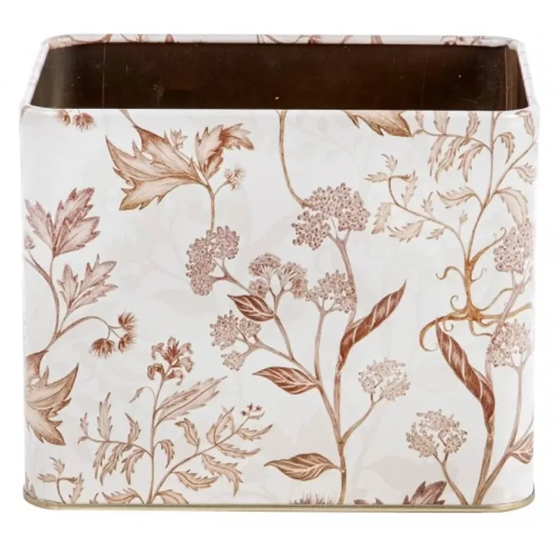 Vasetto Rettangolare in Latta