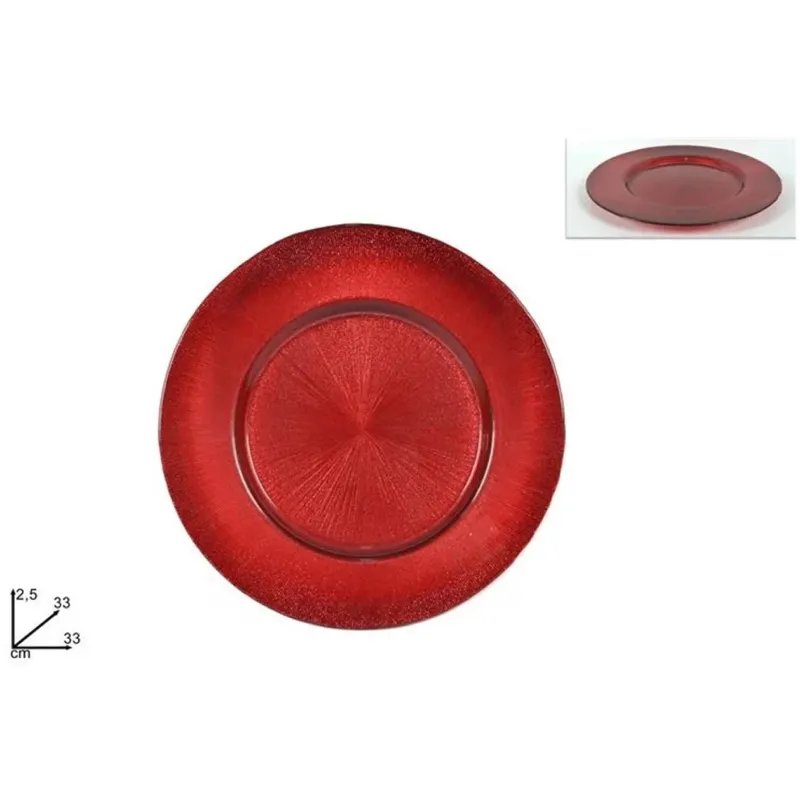 Piatto Elite in Vetro dm 33 Vari Colori