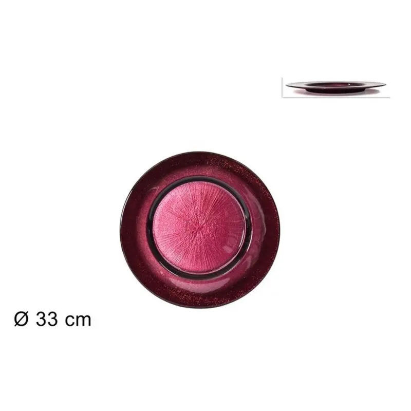 Piatto Elite in Vetro dm 33 Vari Colori