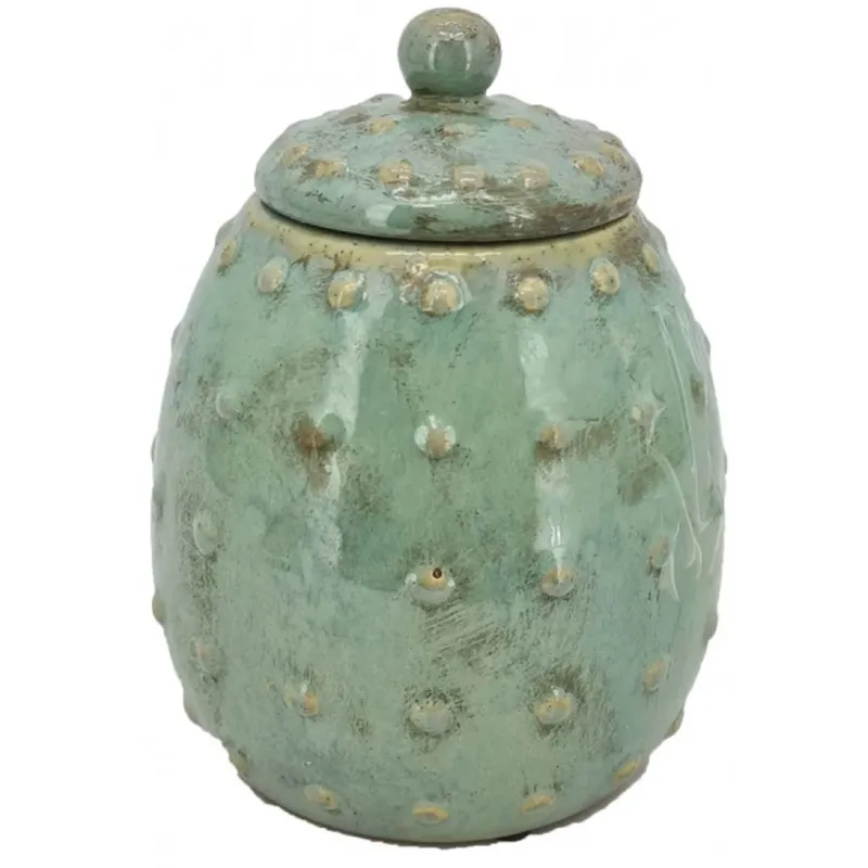 Porta Biscotti in Ceramica Verde Varie Misure