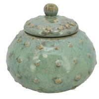 Porta Biscotti in Ceramica Verde Varie Misure