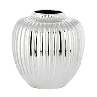 Vaso Stile Anfora Rigato Varie Altezze