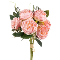 Bouquet Peonie cm 20 Vari Colori