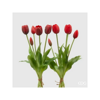 Mazzo di cinque Tulipani EDG cm. 40 in vari colori, ideale per decorazioni, composizioni ed allestimenti