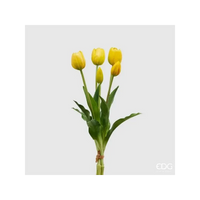 Mazzo di cinque Tulipani EDG cm. 40 in vari colori, ideale per decorazioni, composizioni ed allestimenti