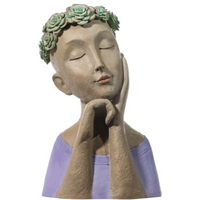 Busto Donna Resina h 41 cm